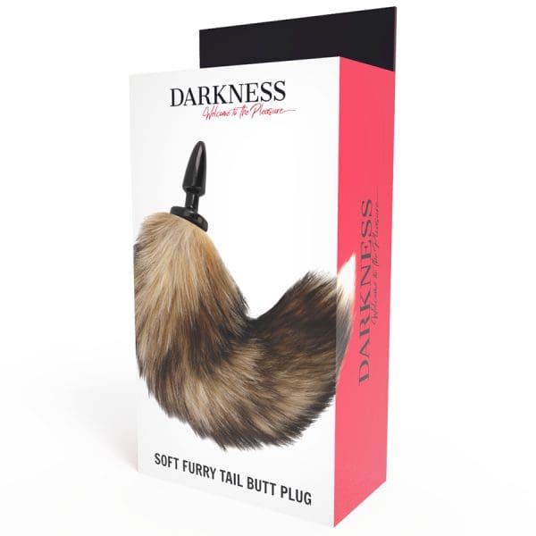 DARKNESS - NATURAL TAIL WITH SILICONE ANAL PLUG 10 CM 4